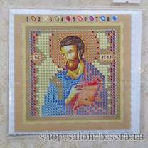 Рисунок-схема на ткани для вышивания бисером/нитками "Святой Апостол и Евангелист Лука"