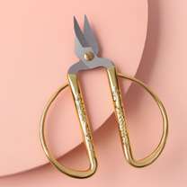 Ножницы для обрезки ниток  золотистые 12 см