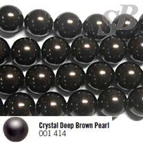 Crystal Deep Brown Pearl, 10 мм