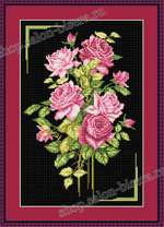 "Букет розовых роз" (Анастасия), A3
