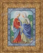 Икона "Сретение (встреча) Богородицы с праведной Елисаветой" (Анастасия), A4