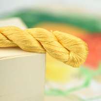 Натуральный шелк для вышивания, золотисто-охристая гамма, цвет 86-3