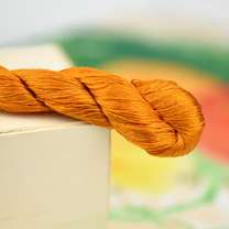 Натуральный шелк для вышивания, золотисто-охристая гамма, цвет 86-7