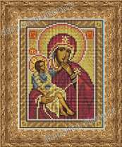 Икона "Парамифия - Ватопедская икона Божией матери - Отрада или Утешение" (Анастасия), A5
