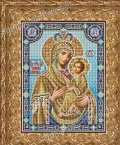 Икона "Тихвинская Божия матерь Львовская Слезоточивая" (Анастасия), A4