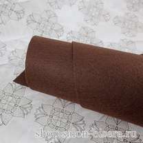 Фетр жесткий коричневый 884 Корея, 1.2 мм