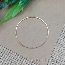 Коннектор кольцо D=35 мм, светлое золото