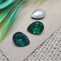 Кристалл Drop (капля), 14х10 мм Emerald (str-dr14x10-31)